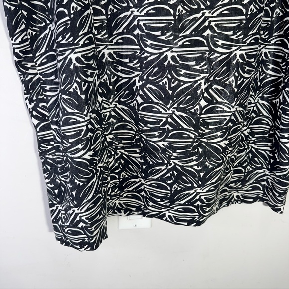 Lafayette 148 Black & White Linen Pencil Skirt Size 18 - Picture 5 of 11